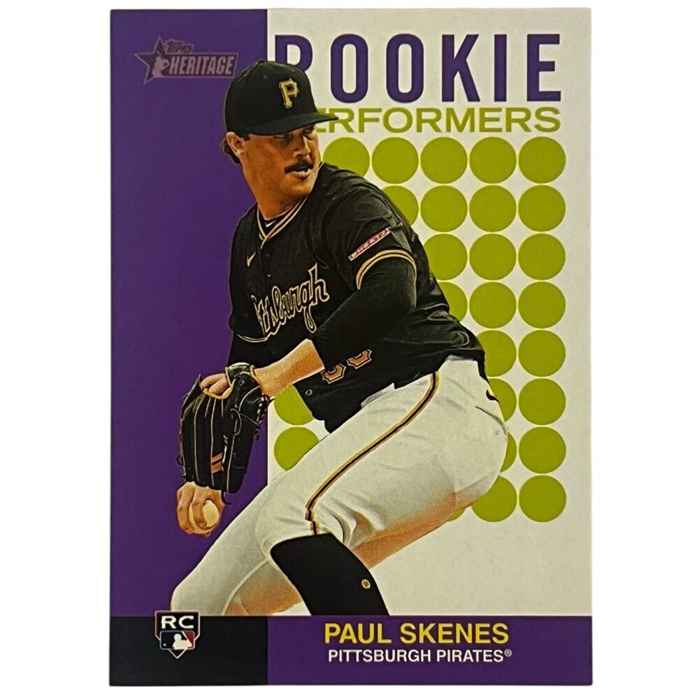 Paul Skenes RC 2024 Topps Heritage High Number Rookie Performers #RP-15 | NM/NM+